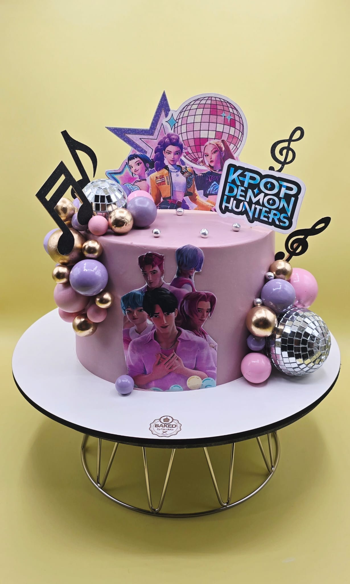 Bespoke custom celebration cake for Girls & Fairytales handcrafted by Nicoleta